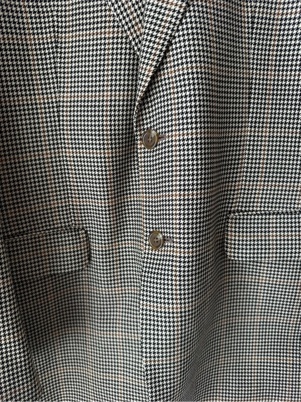 Vintage Lauren Ralph Lauren 42R Houndstooth 100% Wool Blazer Macy's Men's Store